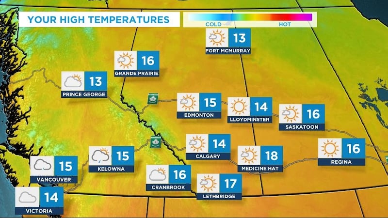 Typical fall Thursday; temperatures climb to high teens by weekend