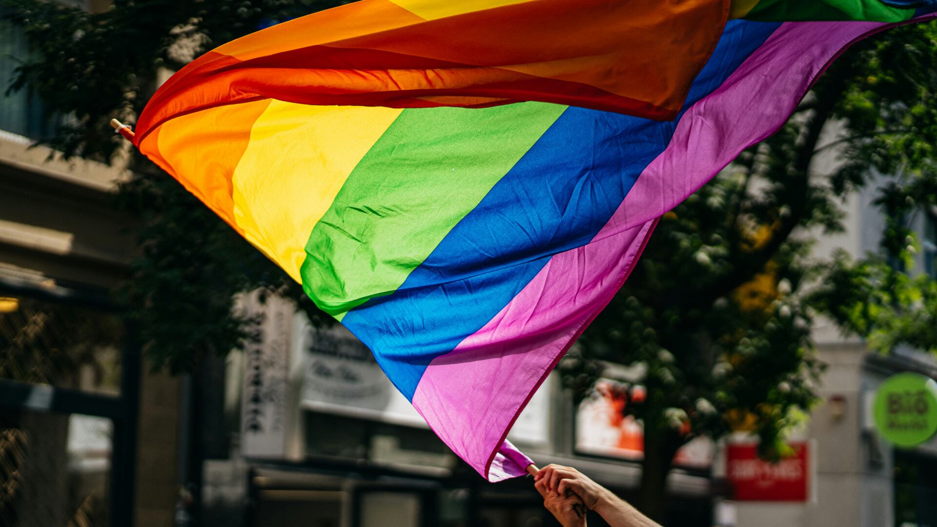 A stock photo of a Pride flag. (Unsplash/ Raphael Renter)