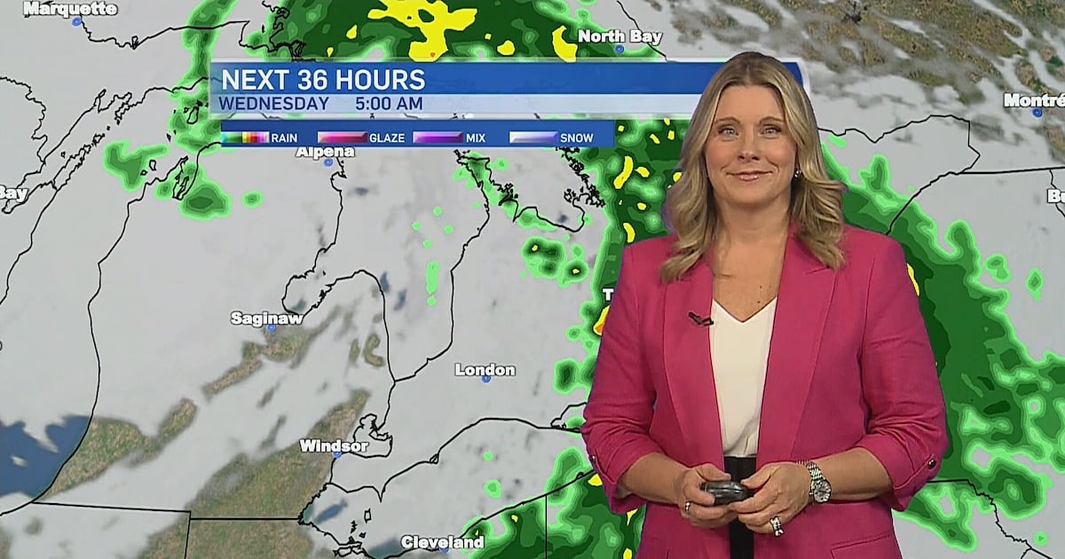 After overnight showers, cooler air settles in ahead of warmer weekend