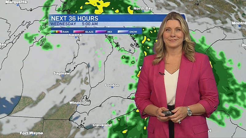 After overnight showers, cooler air settles in ahead of warmer weekend