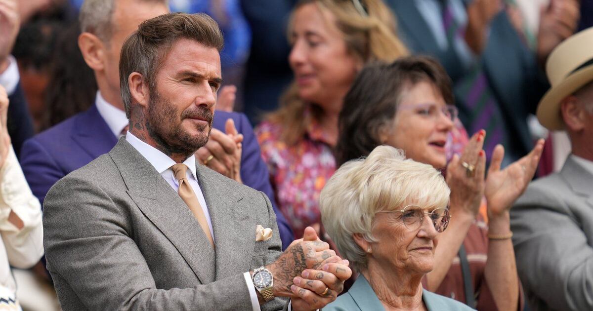 David Beckham takes mom to Wimbledon to sit in Royal Box on opening day