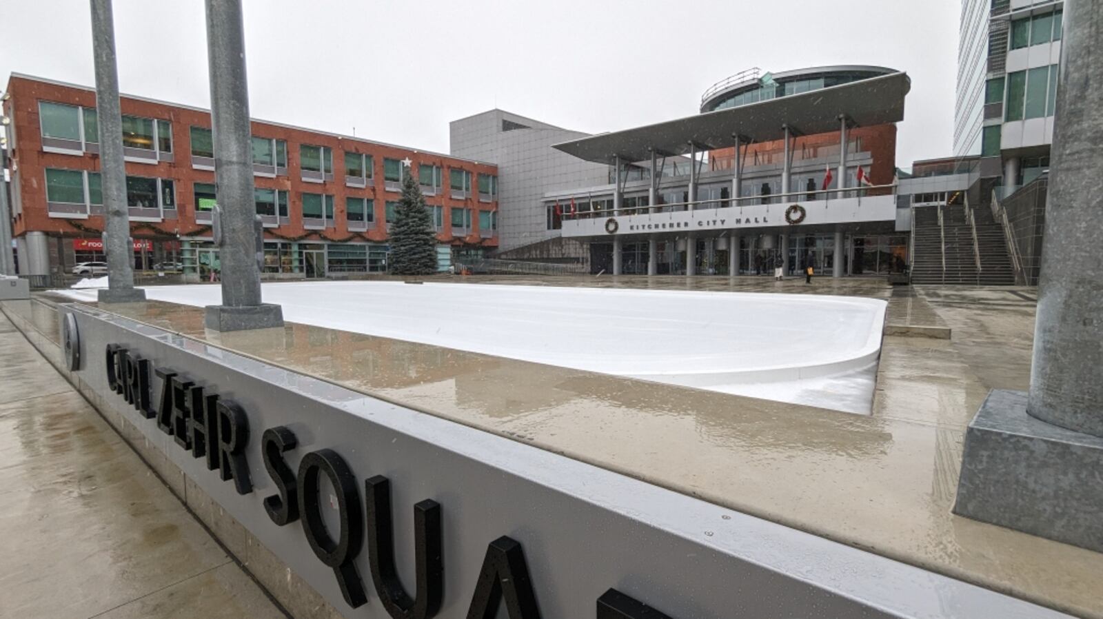 Kitchener Outdoor Rinks Skating rink opens at Kitchener City Hall