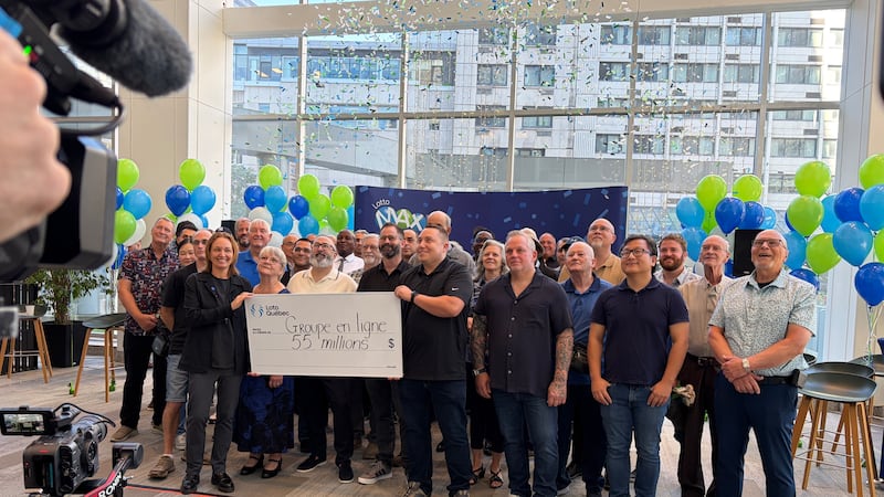 'It’s hard to believe': Group to split $55M after Lotto Max win
