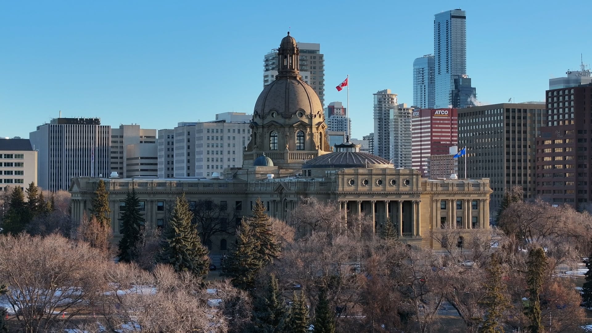 Alberta's legislature in Edmonton is seen on March 23, 2026. (Sean McClune / CTV News Edmonton)