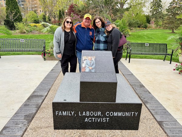 Memorial for Gary Parent unveiled at Reaume Park
