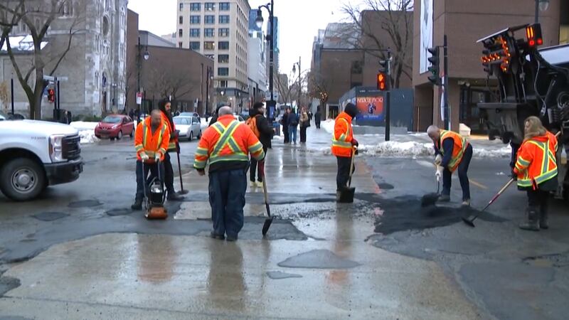 These are some of Montreal's most impressive potholes