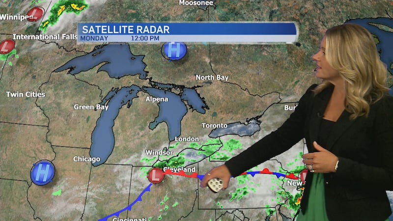 Clouds, scattered showers in forecast as humid conditions build