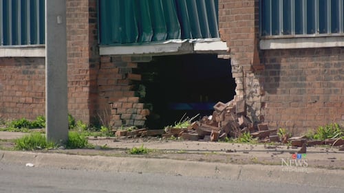 Vehicle crashes into building, injuring driver and woman inside building: Brantford Police