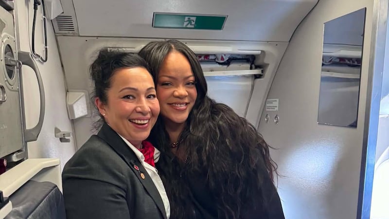 Rihanna receives a very special gift from Kahnawake flight attendant