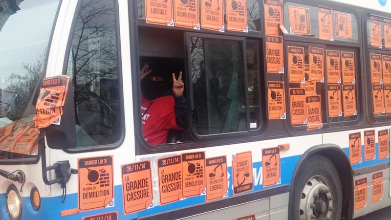 STM says cost to remove union stickers from transit vehicles is more than $100,000
