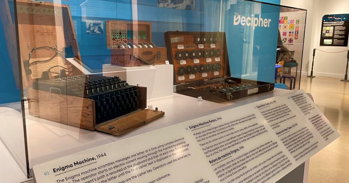Rare Second World War Nazi code machine on display in Waterloo