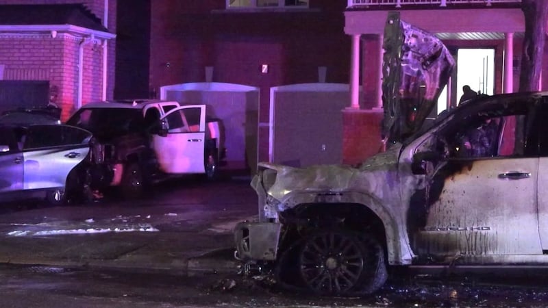 Police investigate three suspicious tow truck fires in Brampton