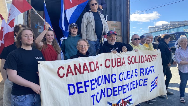 Halifax volunteers fill 40-foot container with medical supplies for Cuba