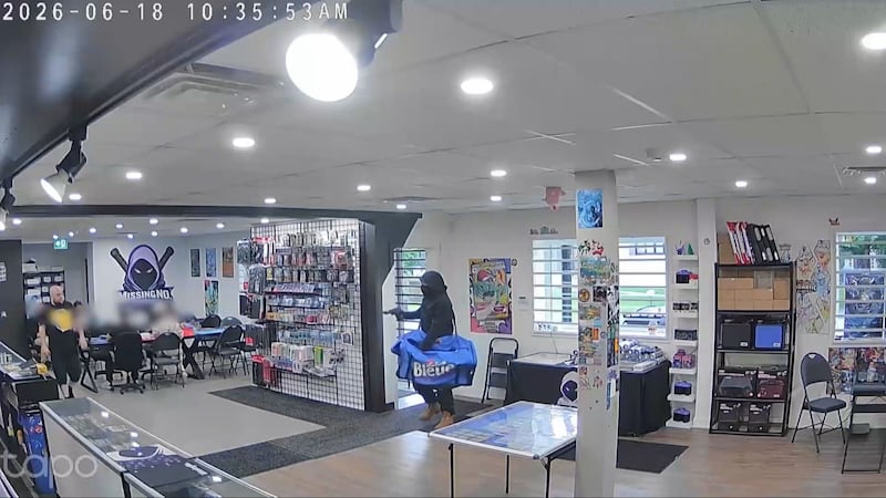 Gun-toting robber steals $30K worth of Pokémon cards, says ‘thank you’