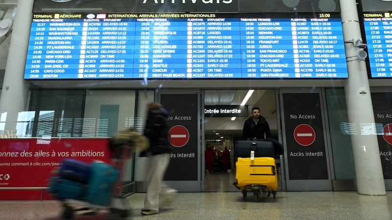 Multiple flights affected at Pearson after fibre cable issue disrupts eastern U.S. airports
