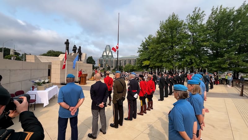 ‘They put themselves in harm’s way’: Canadian peacekeepers honoured at national ceremony in Ottawa