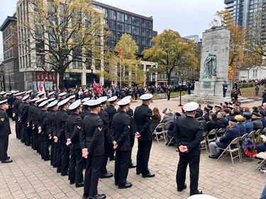 Remembrance Day ceremony at Grand Parade in Halifax, N.S. on Tuesday, Nov. 11, 2025. (CTV Atlantic/ Paul DeWitt)