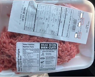 Food recall in St-Leonard: Possible E. coli contamination in lean ground be