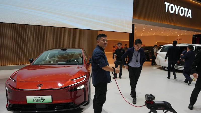 At Beijing auto show, Chinese carmakers flaunt new technologies as global competition heats up