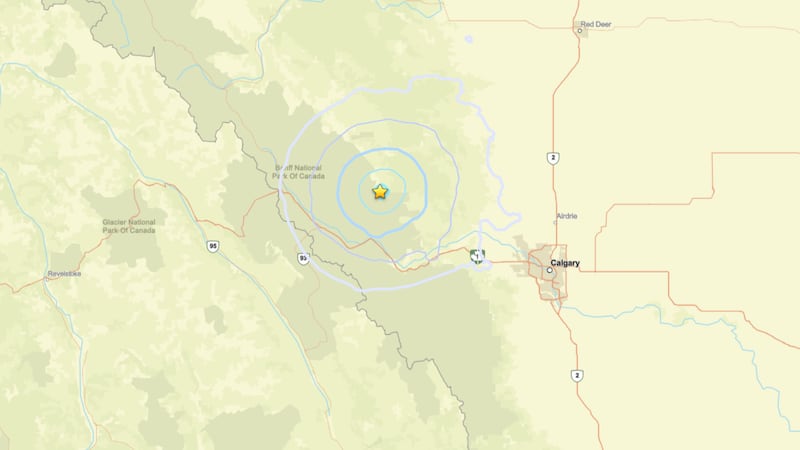 4.0-magnitude earthquake reported northeast of Banff, Alta.