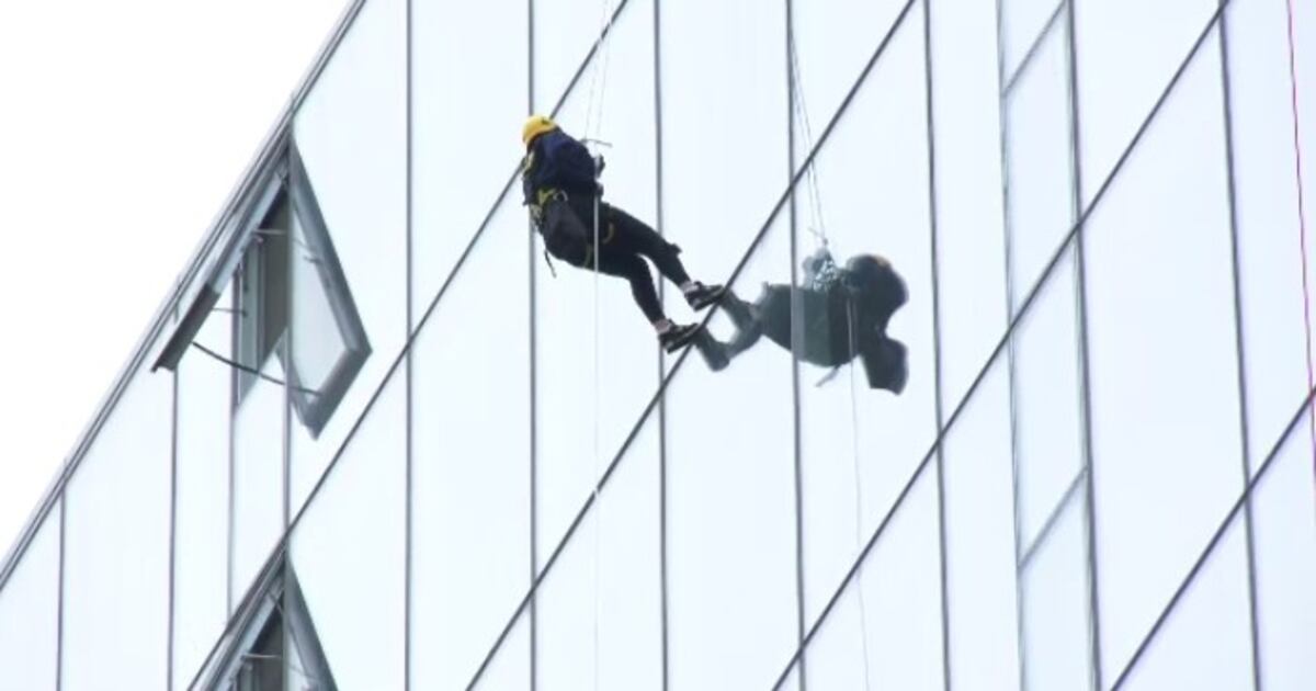 Building Rappelling Support Manitobans rappel down high-rise building in support of those with ...