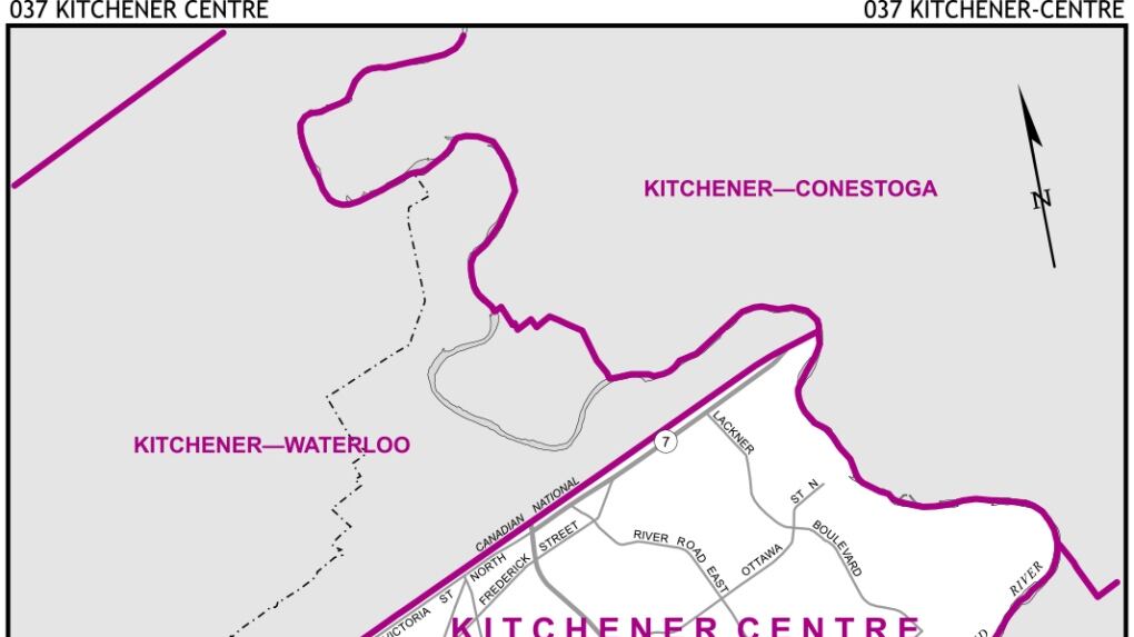 Kitchener Centre Riding Map Kitchener Centre