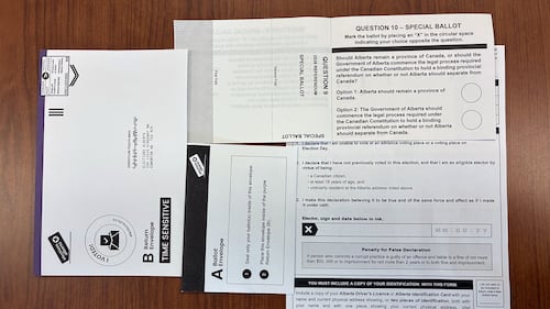 Application period for mail-in Alberta referendum ballots ends Friday, 639K requested