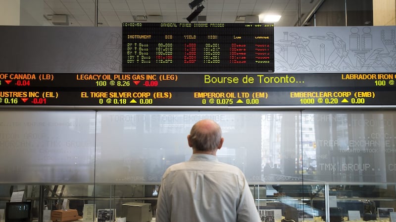 TSX down nearly 450 points as oil prices rise, U.S. stock markets also lower