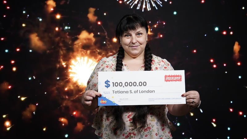 ‘I immediately kissed my husband’: London woman celebrating $100K lotto win