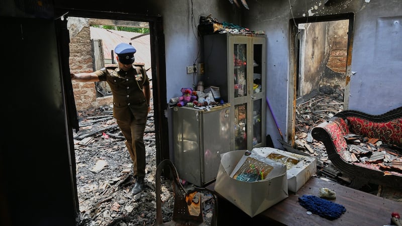 Unregistered Sri Lankan nursing home lies in ruins as toll from deadly fire rises to 13
