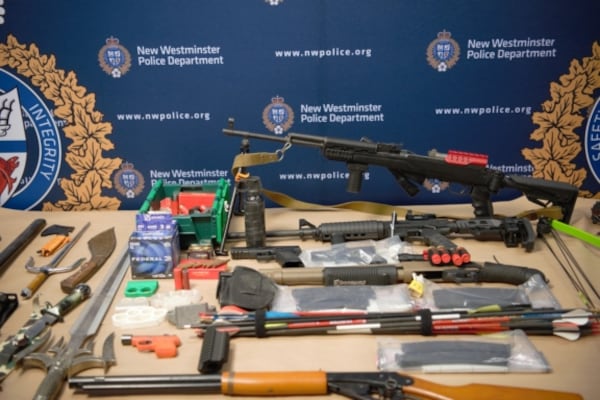 Several weapons seized from man charged with sexual exploitation: New Westminster police