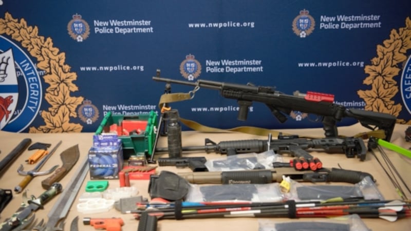 Several weapons seized from man charged with sexual exploitation: New Westminster police