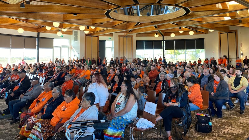 ‘It’s hard not to be emotional’: Residential school survivor speaks at Wanuskewin event