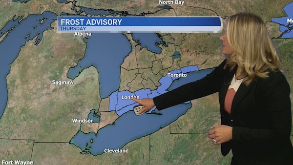 Frost advisory issued across southern Ontario as temperatures dip below freezing
