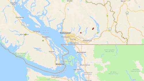 BC Wildfire Service responds to two small wildfires near Port Alberni and Rogers Creek