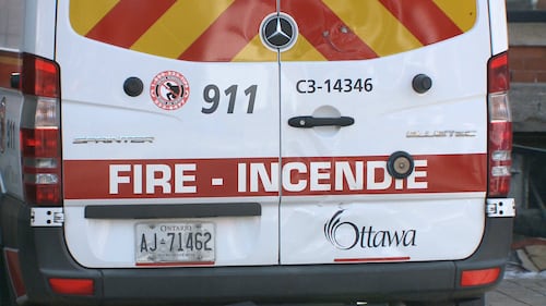Ottawa firefighters called after townhome patio furniture, gazebo go up in flames