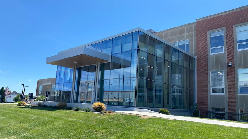 Behind the glass: new security for the Sudbury courthouse.