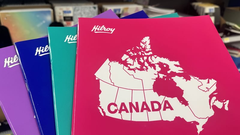 Hilroy says sorry for leaving Newfoundland, Cape Breton off notebooks' Canadian map
