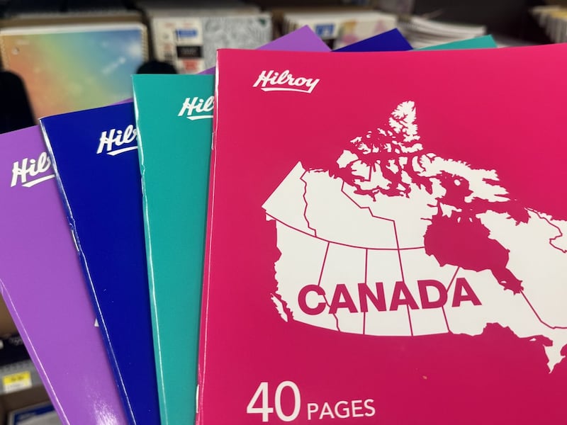 Hilroy says sorry for leaving Newfoundland, Cape Breton off notebooks' Canadian map