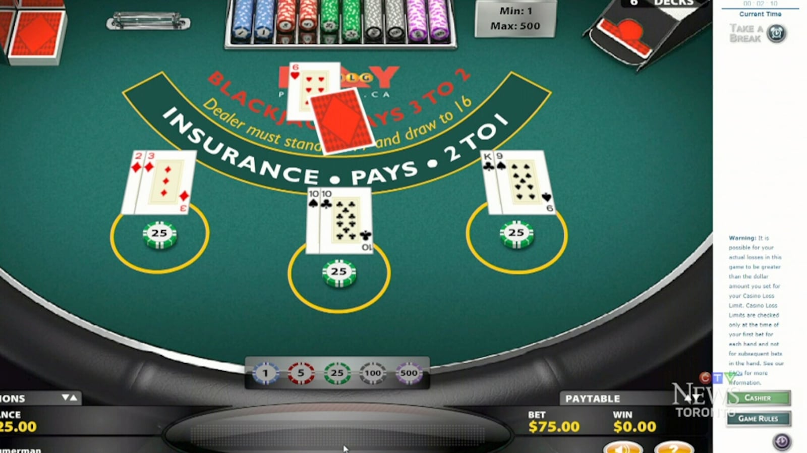 OLG website users surprised by online fees