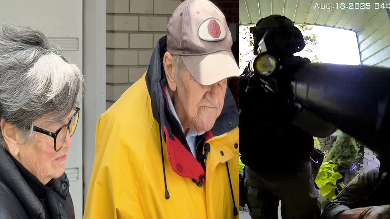Elderly Ontario couple targeted in ‘swatting’ attack caught on camera