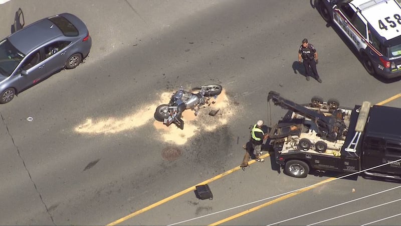 Male seriously injured after crash involving motorcycle in Vaughan