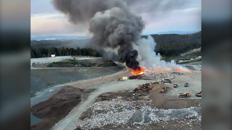 Fire at Victoria-area landfill may have been caused by lithium-ion battery, officials say