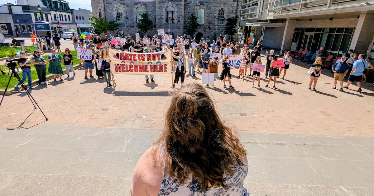 Cambridge protest supports teen’s Pride speech