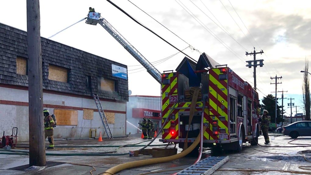Shop Building Fire Fire at downtown commercial building caused estimated $100K in damages