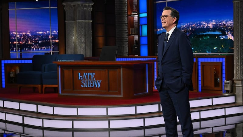 Stephen Colbert is back on TV on community access in Michigan along with rocker Jack White