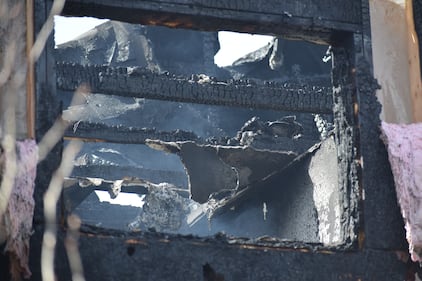 A duplex at 29 Avenue and 15 Street was damaged by fire on May 12, 2026. (Dave Mitchell/CTV News Edmonton)