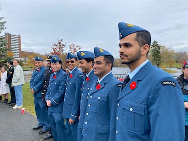 Remembrance Day ceremony at Sullivan's Pond in Dartmouth, N.S. on Tuesday, Nov. 11, 2025. (CTV Atlantic/ Vanessa Wright)