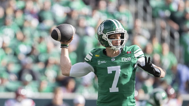 Late TD from Johnson leads playoff-bound Roughriders over Alouettes
