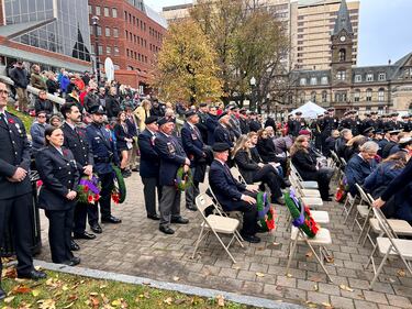 Remembrance Day ceremony at Grand Parade in Halifax, N.S. on Tuesday, Nov. 11, 2025. (CTV Atlantic/ Paul DeWitt)